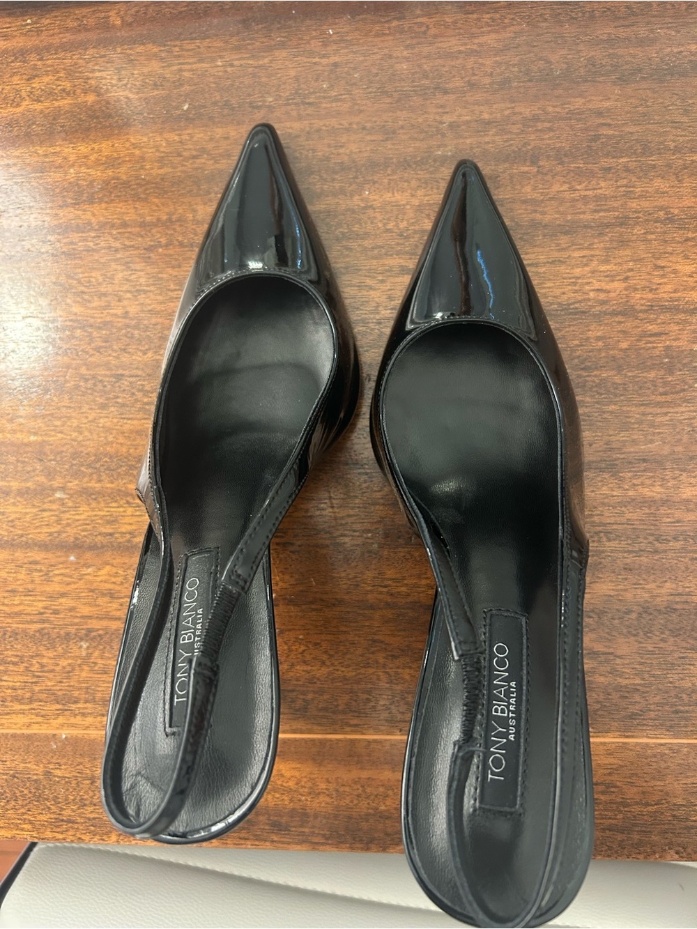 Black Tony Bianco stiletto heels - Picture 5 of 7